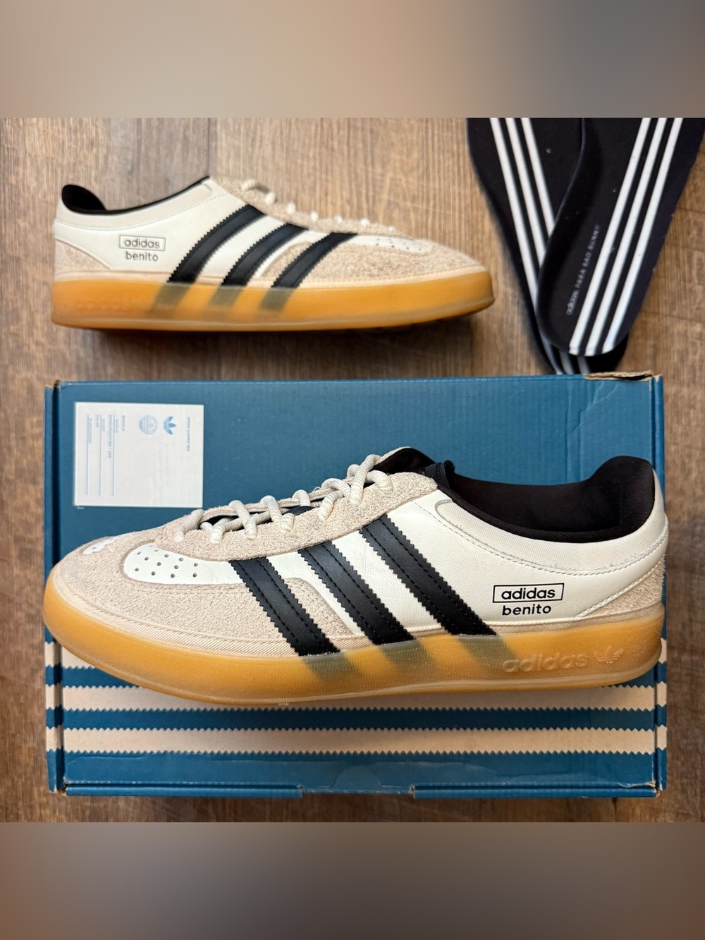 Bad Bunny x Adidas Gazelle Indoor Core White Men’s Size 9 Sneakers Shoes IF9735